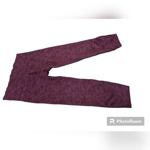 Spanx  Look At Me Cropped Me Garnet Rose Leggings Size 3X